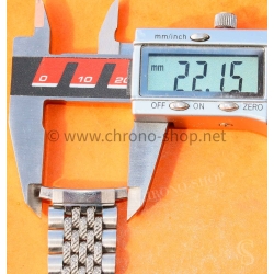 Vintage Collectible watch Ssteel bracelet jubilee Beads of Rice 20mm Patek,Heuer,IWC,Omega,Breitling,Vacheron