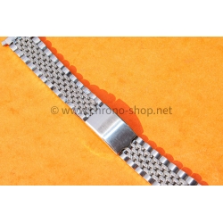 Vintage Collectible watch Ssteel bracelet jubilee Beads of Rice 20mm Patek,Heuer,IWC,Omega,Breitling,Vacheron