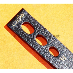 VINTAGE BRACELET CORFAM RACING RALLY CUIR VEAU NOIR 16mm BOULE EXPANDRO MONTRES HEUER,BREITLING,IWC