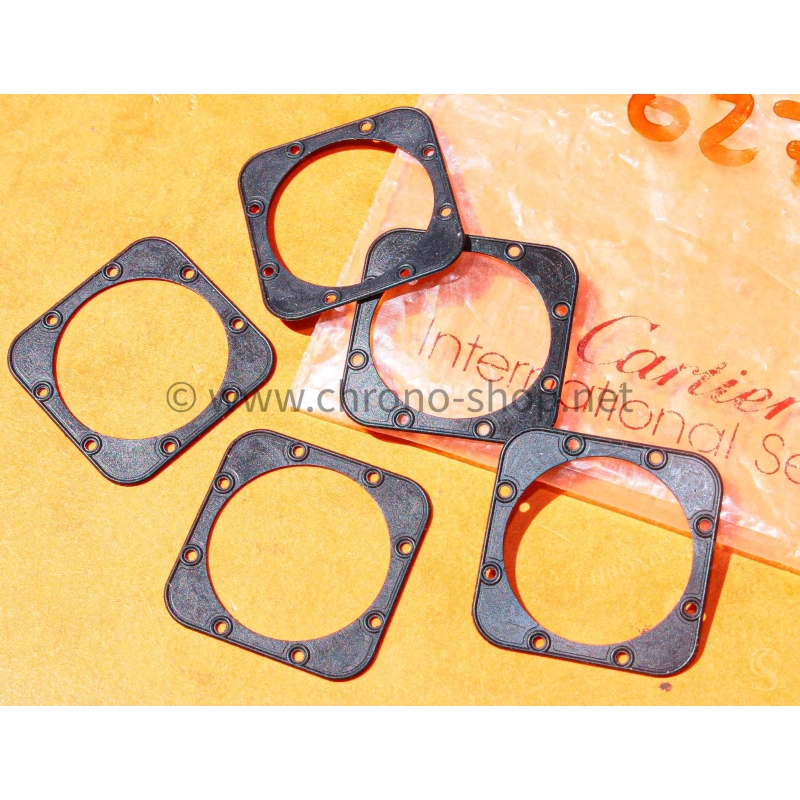 Cartier VA140004 Original lot 5 x joints de fond noir montres Cartier Santos Galbé VA140004 627