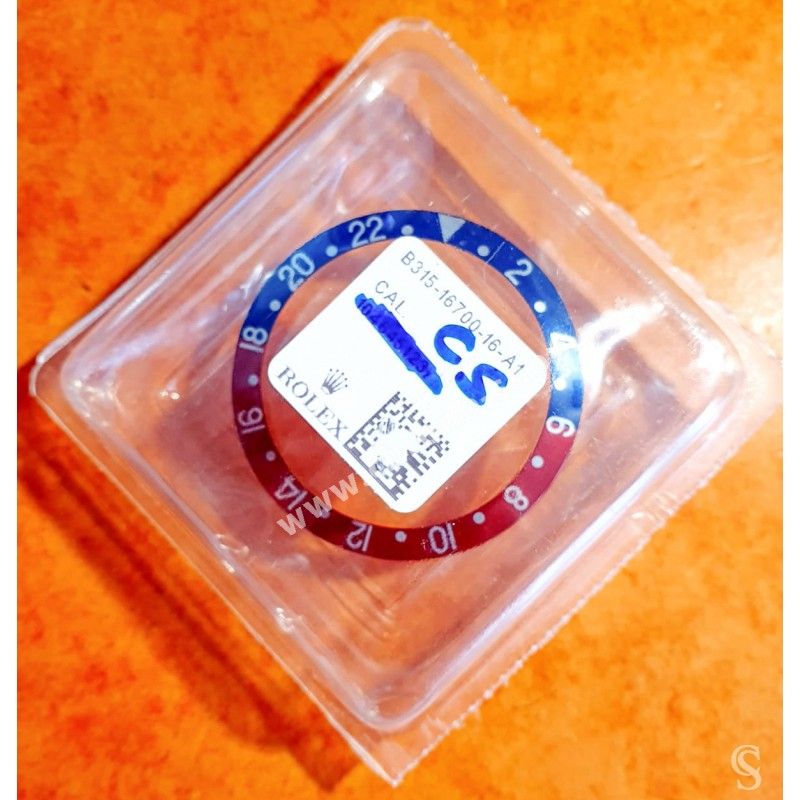 ROLEX 90's INSERT PEPSI ROUGE BLEU INSERT GRADUE 24H LUNETTE MONTRES GMT MASTER 16700,16710,16760 PEPSI