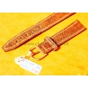 Bracelet cuir massif de buffle couleur marron 19mm montres Rolex,Breitling,Omega,IWcC,Jaeger