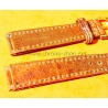 Bracelet cuir massif de buffle couleur marron 19mm montres Rolex,Breitling,Omega,IWC,Jaeger