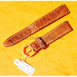 Bracelet cuir massif de buffle couleur marron 19mm montres Rolex,Breitling,Omega,IWC,Jaeger