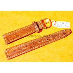 Bracelet cuir massif de buffle couleur marron 19mm montres Rolex,Breitling,Omega,IWC,Jaeger