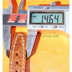 Bracelet cuir massif de buffle couleur marron 19mm montres Rolex,Breitling,Omega,IWC,Jaeger