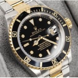 ROLEX CADRAN TRITIUM VINTAGE USAGÉ MONTRES SUBMARINER DATE OR ACIER 16808,16803,16613,16618 Cal auto 3135
