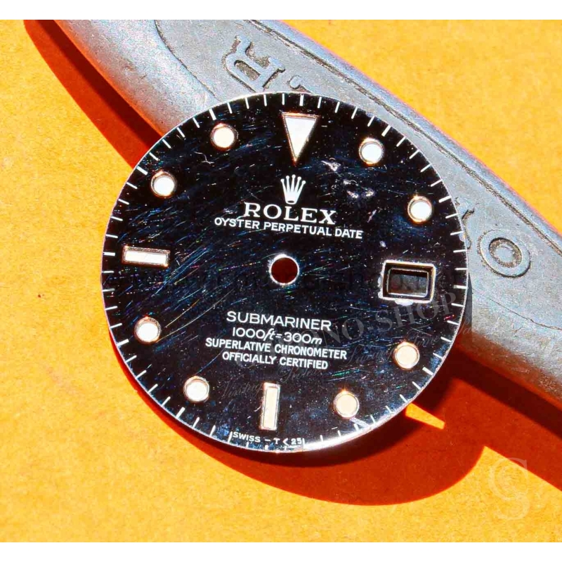 ROLEX RARE CADRAN 168000 MONTRES SUBMARINER DATE TRANSITION 16800, 168000, 16610 TRITIUM cal auto 3035