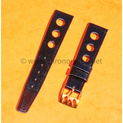 Bracelet vintage montres pilote 20mm ancien de style militaire montre aviateurs simili cuir noir patiné