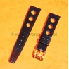 Bracelet vintage montres pilote 20mm ancien de style militaire montre aviateurs simili cuir noir patiné