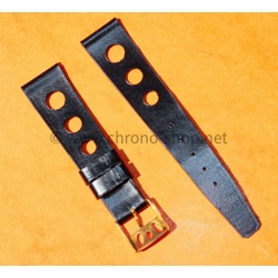 Bracelet vintage montres pilote 20mm ancien de style militaire montre aviateurs simili cuir noir patiné