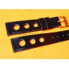 Bracelet vintage montres pilote 20mm ancien de style militaire montre aviateurs simili cuir noir patiné
