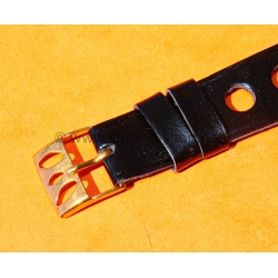 Bracelet vintage montres pilote 20mm ancien de style militaire montre aviateurs simili cuir noir patiné