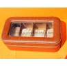 Ecrin vintage boite cuir montres plateau 4 slots présentoirs montres vintage Rolex,Breitling,Omega,IWC