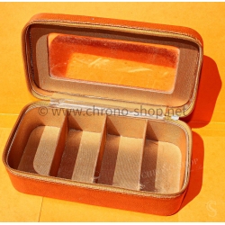 Ecrin vintage boite cuir montres plateau 4 slots présentoirs montres vintage Rolex,Breitling,Omega,IWC