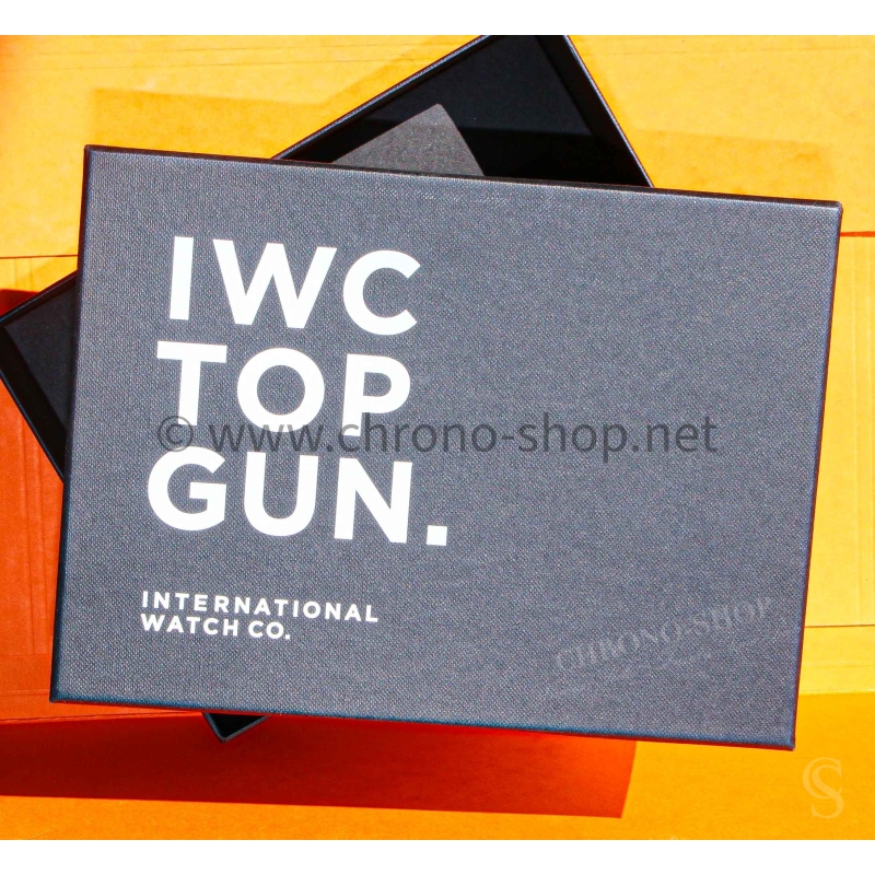 IWC Schaffhausen Authentique et rare écrin boite montres IWC TOP GUN Couleur noir