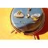 Junghans TRIVOX SILENTIC Vintage 60s Mechanical Travel Alarm Clock German watchmaking