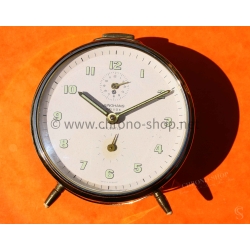 Junghans TRIVOX SILENTIC Vintage 60s Mechanical Travel Alarm Clock German watchmaking