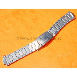 Vintage 70s bracelet 20mm flat-link folded links watch Steel band omega Seamaster Speedmaster
