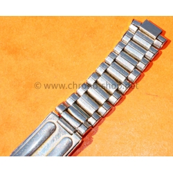 Vintage 70s bracelet 20mm flat-link folded links watch Steel band omega Seamaster Speedmaster