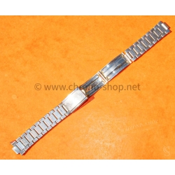 Vintage 70s bracelet 20mm flat-link folded links watch Steel band omega Seamaster Speedmaster
