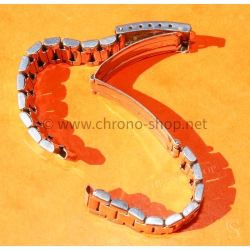 Vintage 70s bracelet 20mm flat-link folded links watch Steel band omega Seamaster Speedmaster