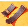 Original PANERAI OFFICINE LEATHER STRAP ASSOLUTAMENTE BROWN CALF 24mm STRAP WATCHES RADIOMIR,LUMINOR,MARINA