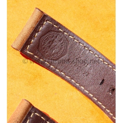 Original PANERAI OFFICINE LEATHER STRAP ASSOLUTAMENTE BROWN CALF 24mm STRAP WATCHES RADIOMIR,LUMINOR,MARINA