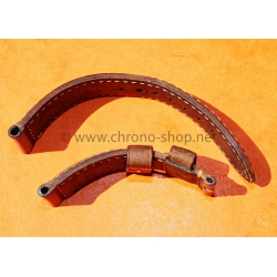 Original PANERAI OFFICINE LEATHER STRAP ASSOLUTAMENTE BROWN CALF 24mm STRAP WATCHES RADIOMIR,LUMINOR,MARINA