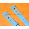 BRACELET RALLY BRACELET RACING PERFORÉ VINTAGE STYLE CUIR BLEU TRURQUOISE 14mm MONTRES VINTAGE