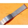 Vintage watch bracelet milanese mesh strap divers band 18mm NOS 1950s/60s Breitling, Omega,IWC,Tissot