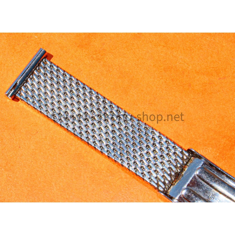 Vintage watch bracelet milanese mesh strap divers band 18mm NOS