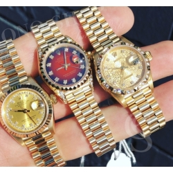 Rolex Fourniture horlogère 23-9361 pompes goupilles ressorts or jaune 13mm bracelet lady Datejust president 69178,6918