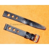 BRACELET RALLY BRACELET RACING PERFORÉ VINTAGE STYLE CUIR COULEUR NOIR 14mm MONTRES VINTAGE DAMES