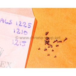 Rolex fournitures pièces horlogères lot 18 x vis acier Calibres manuels 1200,1210,1225,1215