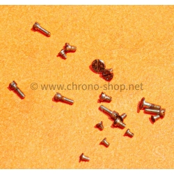 Rolex fournitures pièces horlogères lot 18 x vis acier Calibres manuels 1200,1210,1225,1215