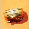 Rare Vintage 60s APPELLA Miniature Travel Alarm Clock 7 Jewels Swiss Made Working Beige dial