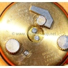 Rare Vintage 60s APPELLA Miniature Travel Alarm Clock 7 Jewels Swiss Made Working Beige dial