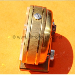 Rare Vintage 60s APPELLA Miniature Travel Alarm Clock 7 Jewels Swiss Made Working Beige dial