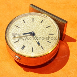 Rare Vintage 60s APPELLA Miniature Travel Alarm Clock 7 Jewels Swiss Made Working Beige dial