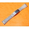 Vintage 70s bracelet 18mm rounded folded links watch Steel band omega Seamaster,Speedmaster,IWC,Enicar