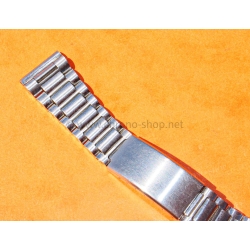 Vintage 70s bracelet 18mm rounded folded links watch Steel band omega Seamaster,Speedmaster,IWC,Enicar