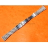 Vintage 70s bracelet 18mm rounded folded links watch Steel band omega Seamaster,Speedmaster,IWC,Enicar