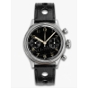 Vintage 1970s military-style pilot watch strap 20/14mm in patinated black faux leather strong vintage character