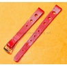 BRACELET RALLY BRACELET RACING PERFORÉ VINTAGE STYLE CUIR ROUGE TROPIC 10mm MONTRES DAMES, MONTRES FEMMES