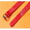 Genuine Ladies leather Red color Racing Rally strap 10mm lugs Swiss watch strap bracelet 1970s