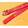 BRACELET RALLY BRACELET RACING PERFORÉ VINTAGE STYLE CUIR ROUGE TROPIC 10mm MONTRES DAMES, MONTRES FEMMES