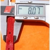 Genuine Ladies leather Red color Racing Rally strap 10mm lugs Swiss watch strap bracelet 1970s