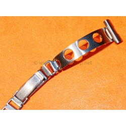 Watch bracelet Stretch Elastic Ladies 16mm Perforated vintage rally,Serge Gainsbourg,racing steel bracelet