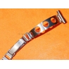 Watch bracelet Stretch Elastic Ladies 16mm Perforated vintage rally,Serge Gainsbourg,racing steel bracelet